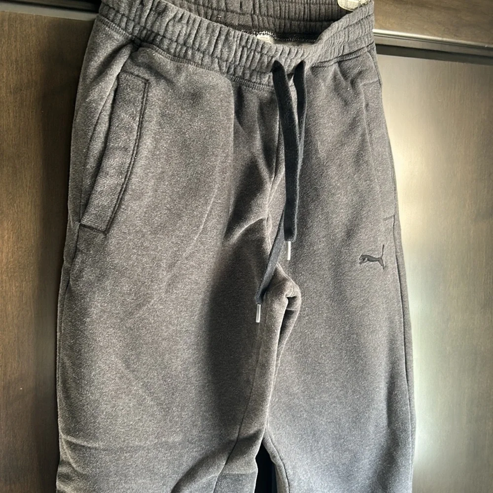 w Puma fleece lined joggers, unisex - Picture 4 of 7